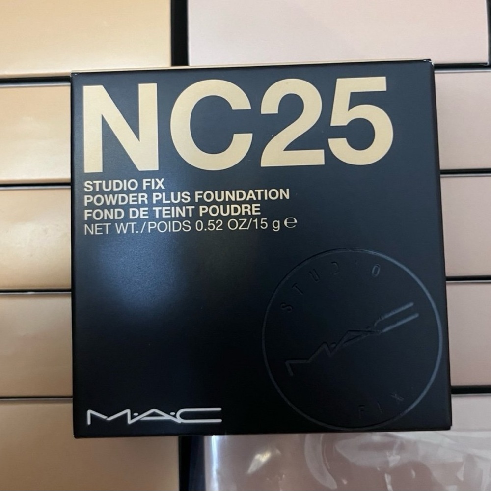 3 New NC25 MAC Cosmetics Studio Fix Powder Plus Foundation old version